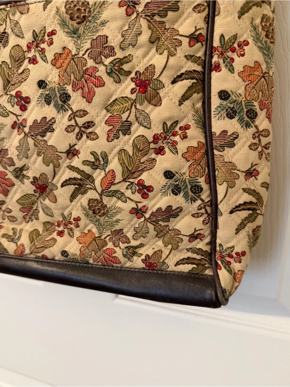 Longaberger Fall Floral Tapestry Tote